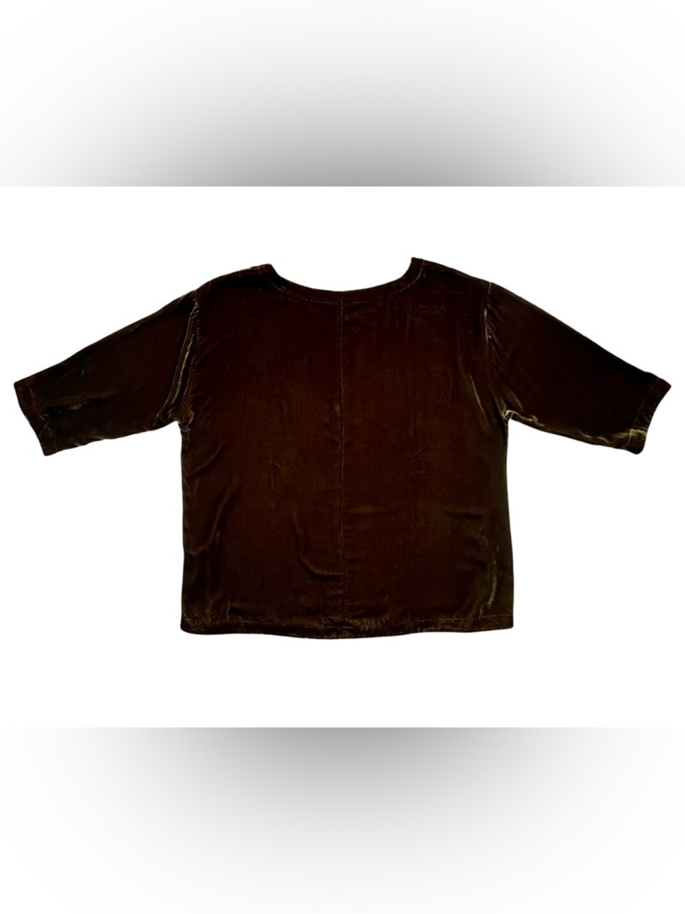Eileen Fisher Velvet Silk Blend Top Size Medium - Picture 5 of 5